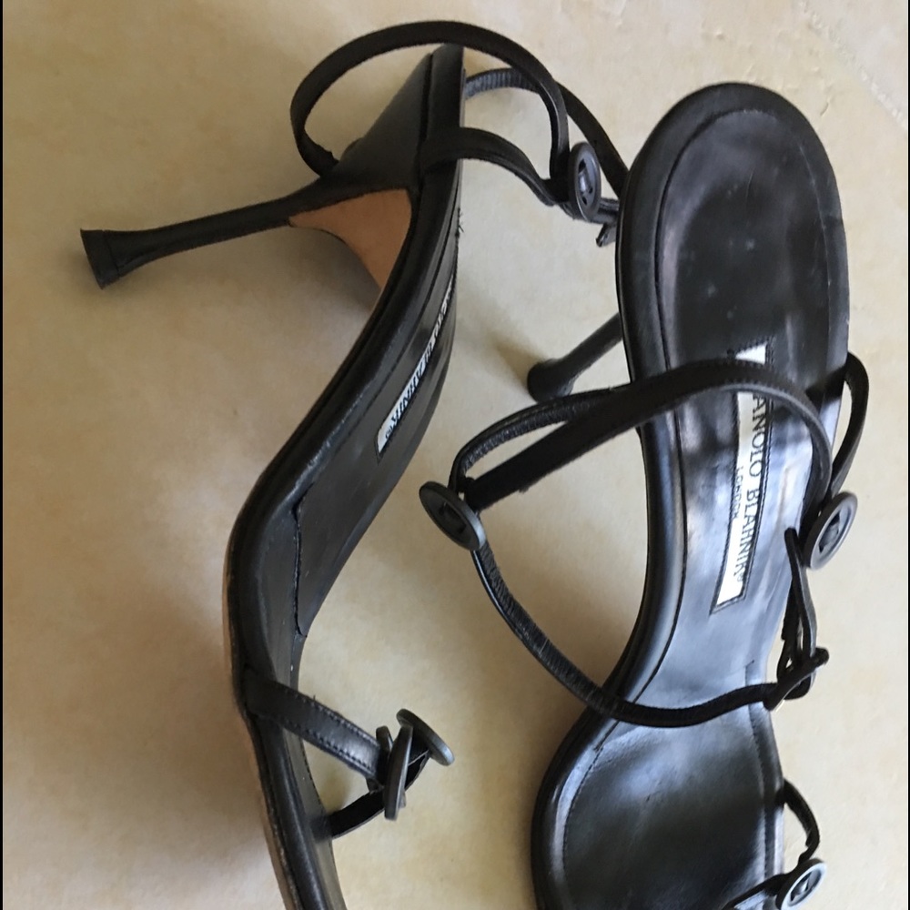 Manolo Blahnik shoes ankle strapped